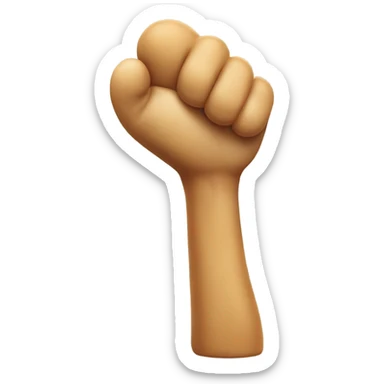 A peanut with an arm saluting  sticker