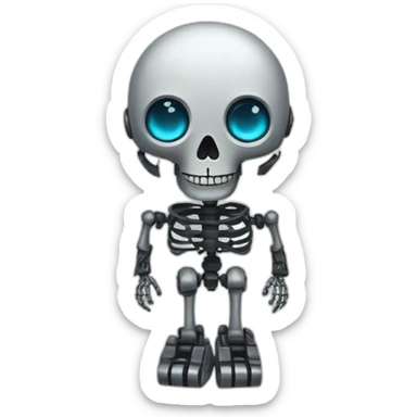 skeleton-robot-society sticker
