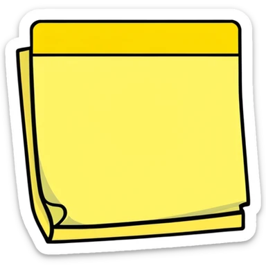 heart-shaped sticky note sticker