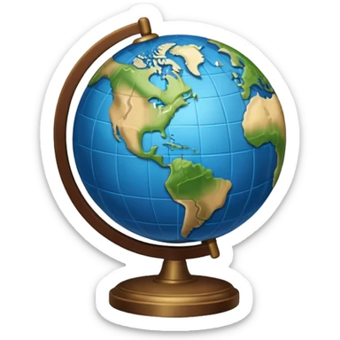 Earth Globe from Film Studios sticker