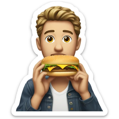 Cole Palmer eating a burger sticker