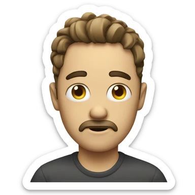 Tired video editor sticker