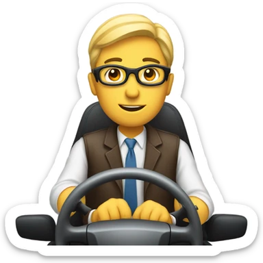 heading you way in a car  sticker