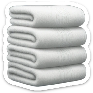 stack of towels sticker