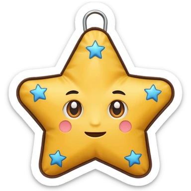 star shaped bag sticker