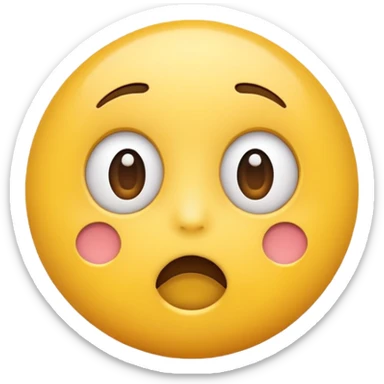 a surprised emoji sticker