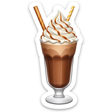 chocolate caramel milkshake sticker