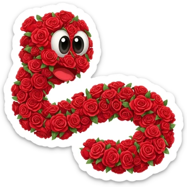 БАБОЧКА ИЗ КРАСНЫХ РОЗ sticker