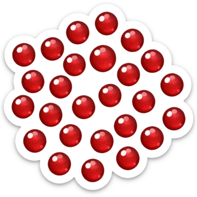 red glitter setor sticker