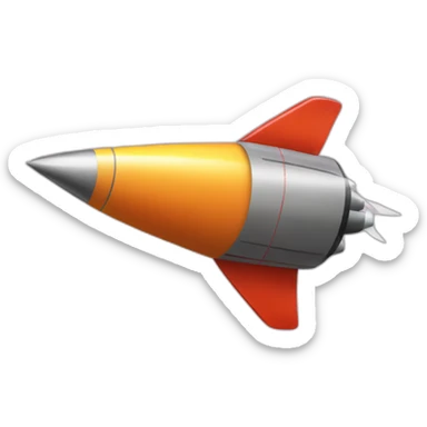 flying rocket emoji crossed out with X sticker