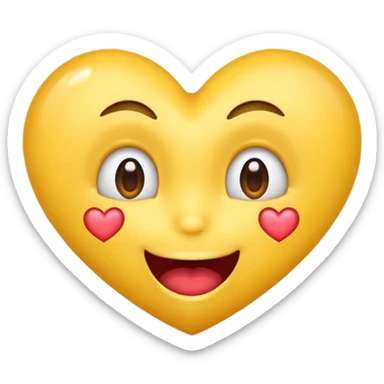 Um emoji babando de paixão sticker