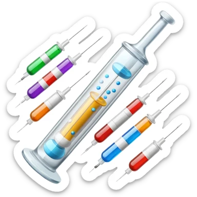 alcohol pills and drugs and serynge with needle sticker