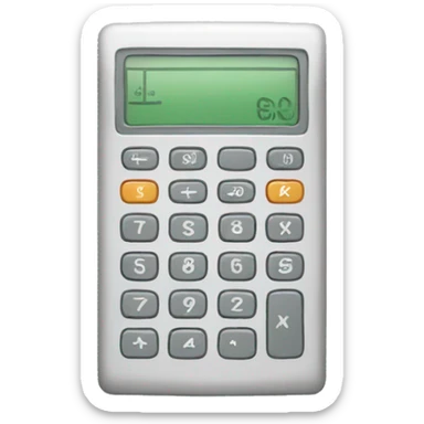 Calculator money sticker