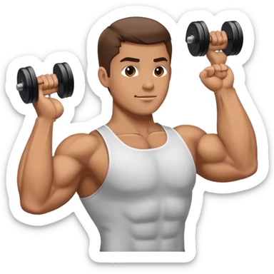 anterior deltoid dumbbell raise sticker