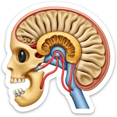 auditory system anatomy sticker
