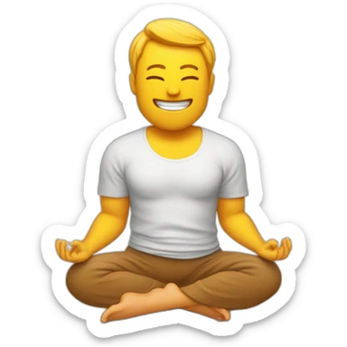 Yoga qui bois une bière sticker