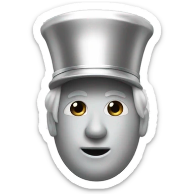 Silver marching band baritone sticker