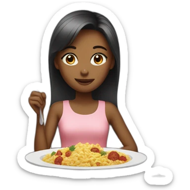girl dinner sticker