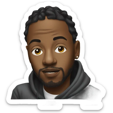 Kendrick Lamar rapping  sticker