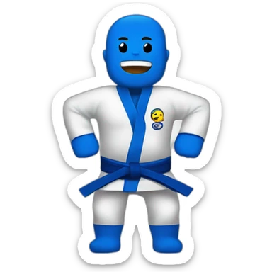 bjj blue belt sticker