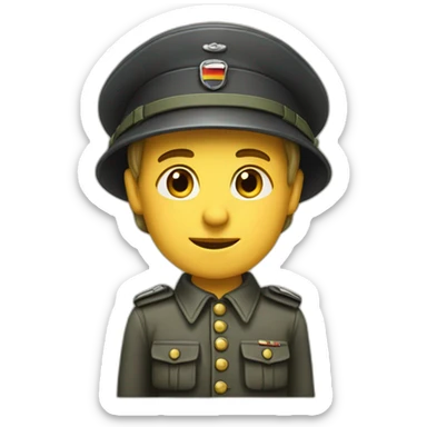 German person in 1945 sticker