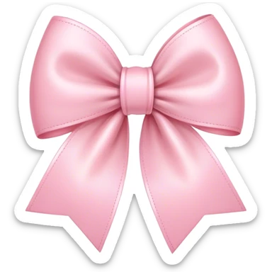 Light pink bow sticker