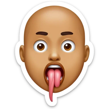 Chango sacando la lengua sticker