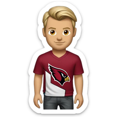 Avicii with a black “Arizona Cardinals NFL shirt” sticker