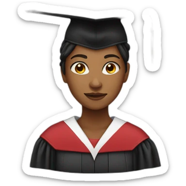 GIRL graduate sticker