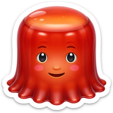 One red Jelly sticker