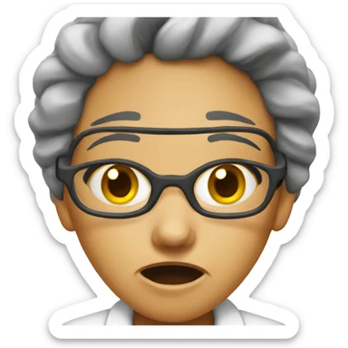 Female scientist enraged  sticker