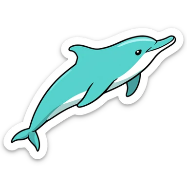 Dolphin sticker
