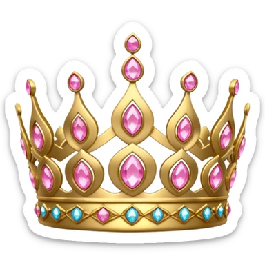 pink tiara sticker