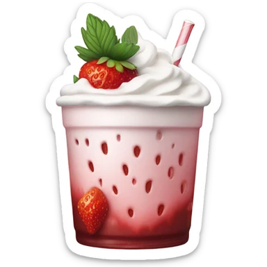 Dr Pepper strawberries and cream sticker