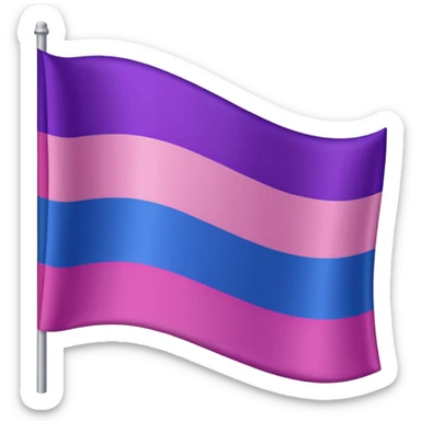 Bisexual flag sticker