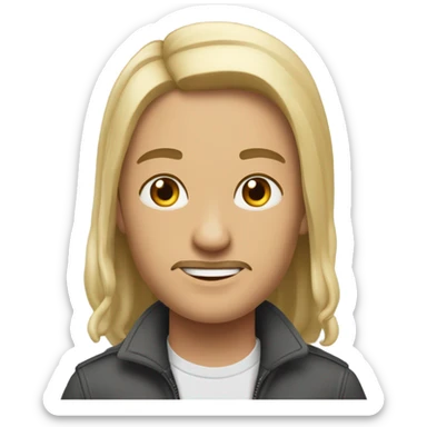 смайлик с высунутым языком, показывающий 🤘 sticker