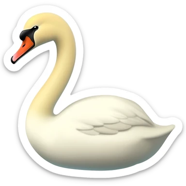 Swan sticker