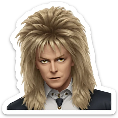 realistic blonde boy portrait sticker