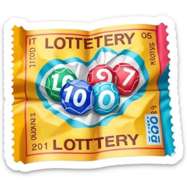 Lottery sticker