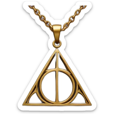 deathly hallows necklace sticker