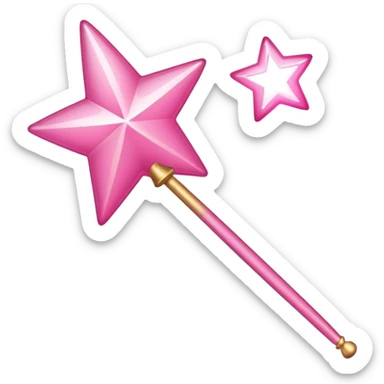 pink magic wand emoji sticker
