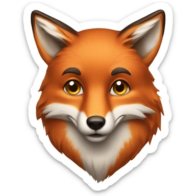 A fox  sticker