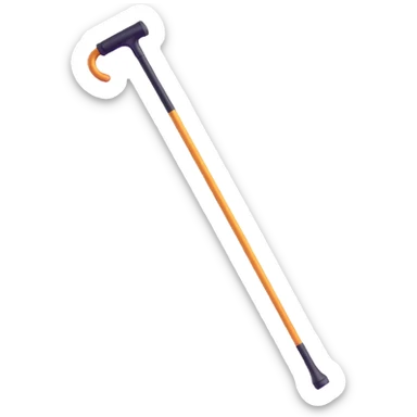 bastón para baja visión realista y brillante sticker