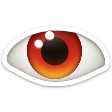 yeux rouge sticker