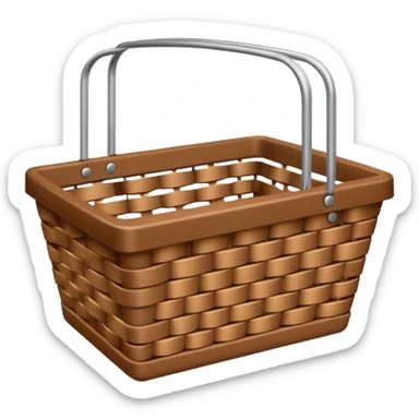 empty shoping basket sticker