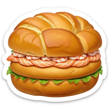 Un choux à la crevette (au lieu d’un choux à la crème) sticker
