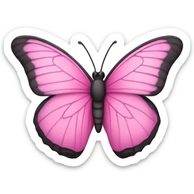 Pink butterfly  sticker