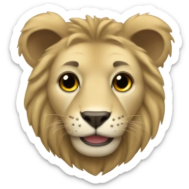 Leon animal campeon sticker