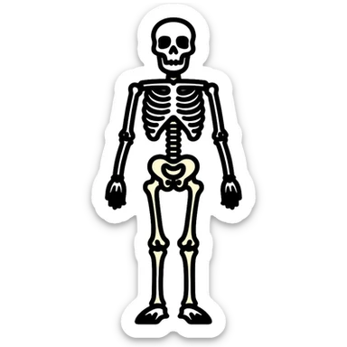 skeleton icon sticker