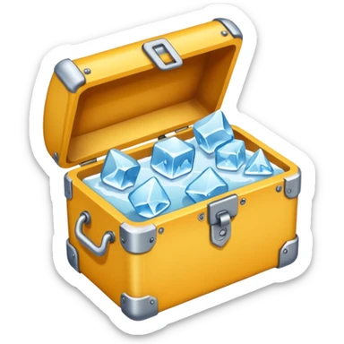 a pin box which break ice sticker